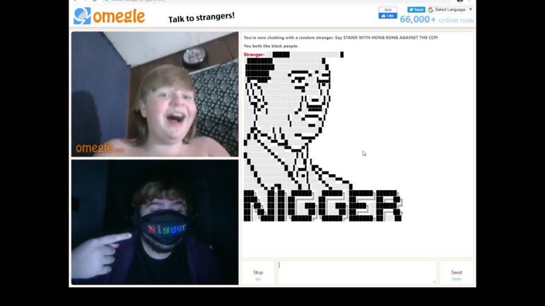 ⁣Omegle N Word Mask Reactions