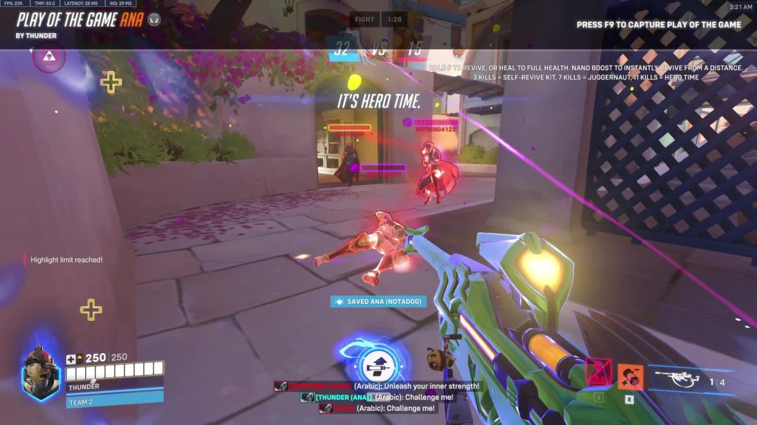Ana Activates Hero Time